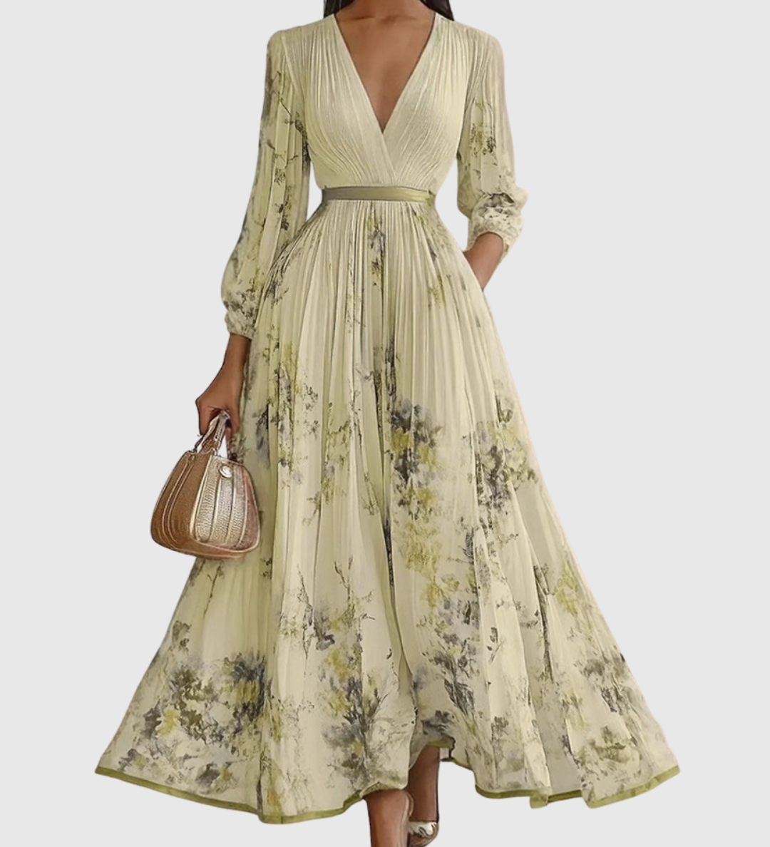 Siena | Elegantiška Plisuota Maxi Suknelė