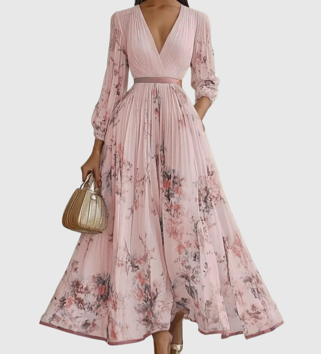 Siena | Elegantiška Plisuota Maxi Suknelė