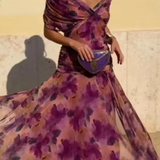Louise | Elegantiška Maxi Suknelė su V-švarku