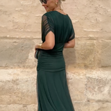 Louise | Elegantiška Maxi Suknelė su V-švarku