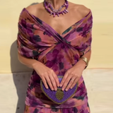 Louise | Elegantiška Maxi Suknelė su V-Formos Iškirpte