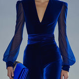 Gunta | Elegantiškas Aksominio Audinio Jumpsuit