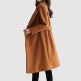 Clara | Striped Coat with Belt