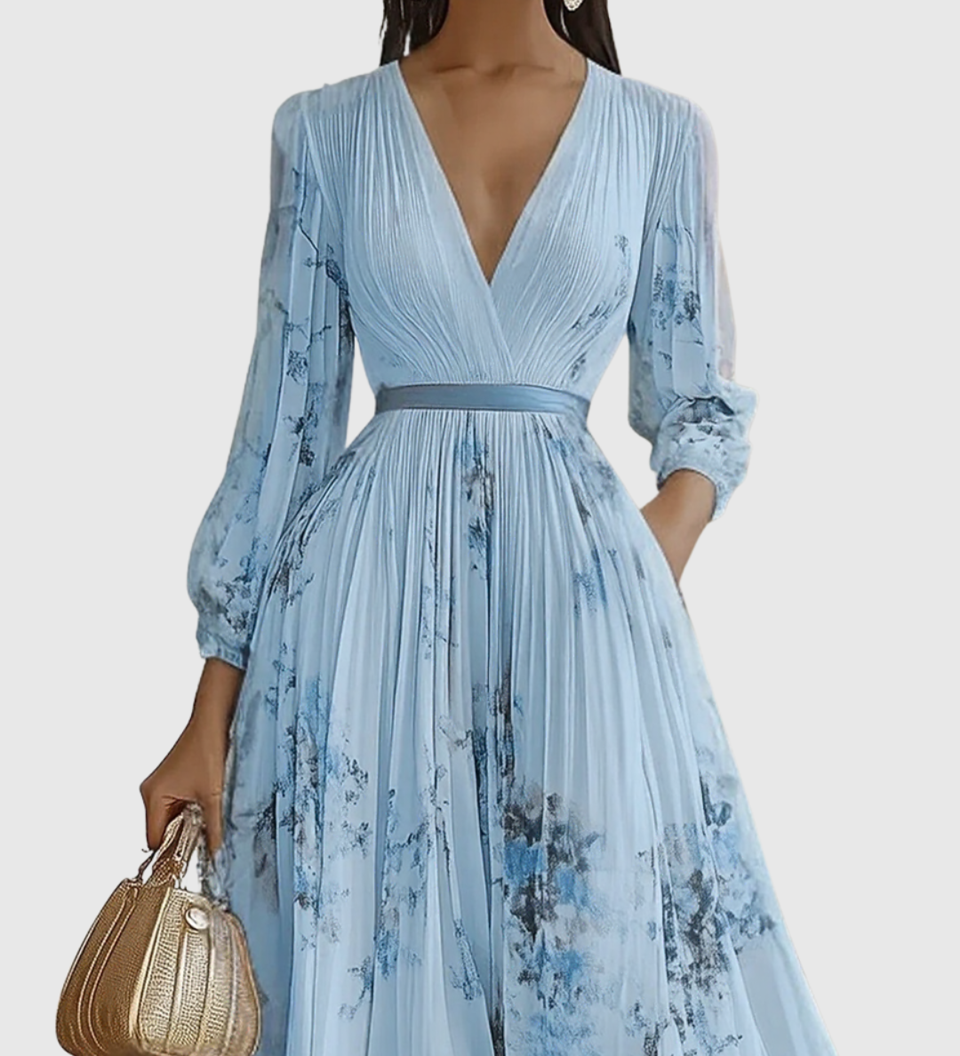 Siena | Elegantiška Plisuota Maxi Suknelė