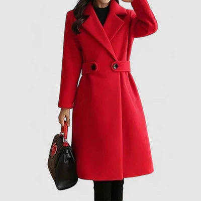 Clara | Striped Coat with Belt