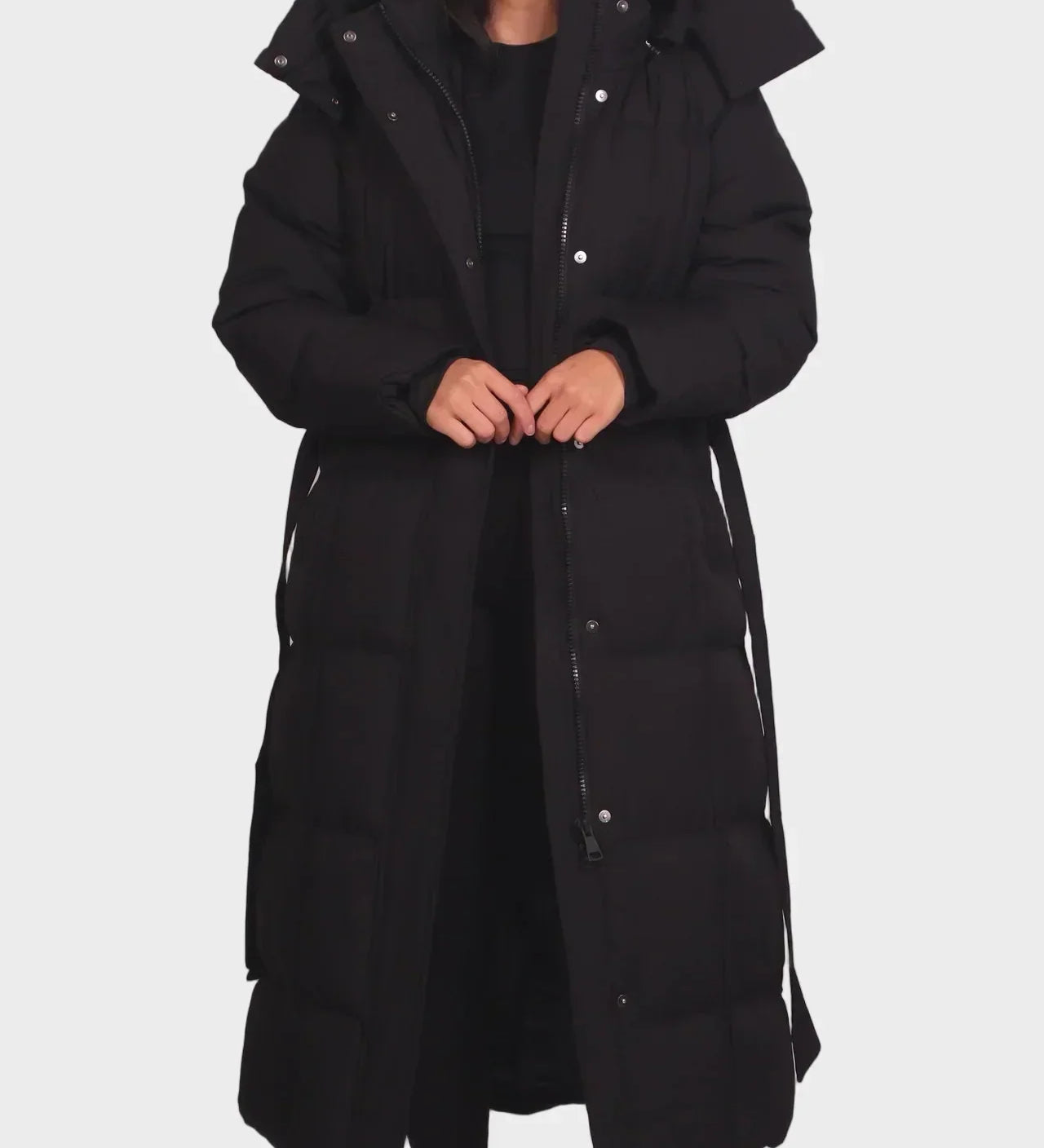 Evelin | Long Jacket with Belt