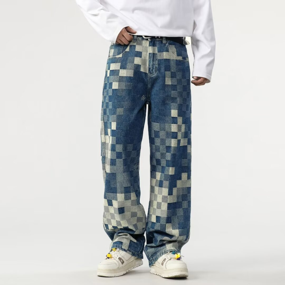 Edvard | Vyrų Pixel Efektu Džinsai