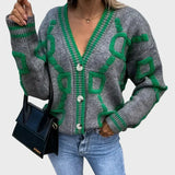 Signe | Modern Knit Vest with Geometric Pattern