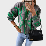Signe | Modern Knit Vest with Geometric Pattern