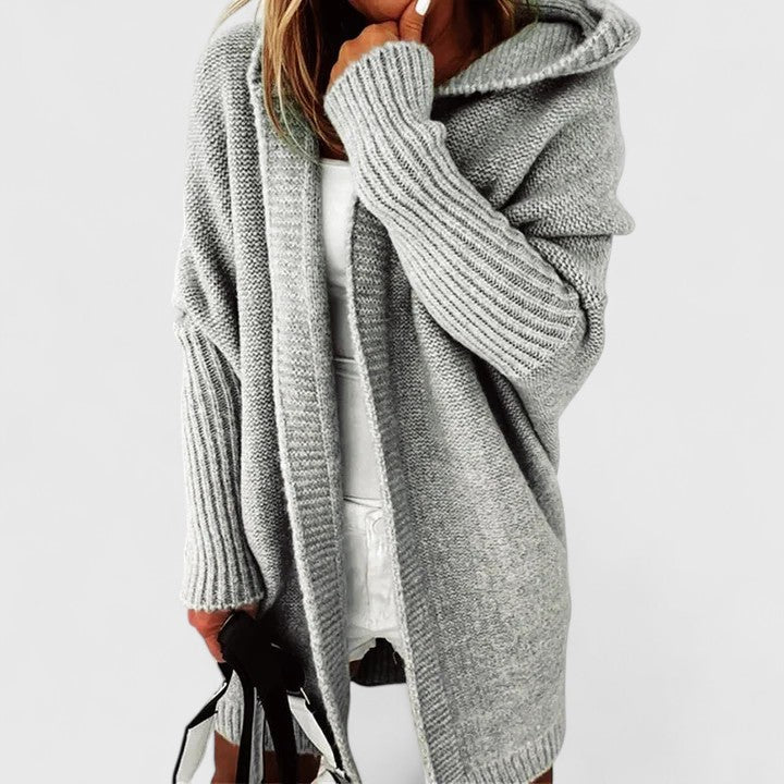 Moonika | Comfortable Knit Hoodie Cardigan