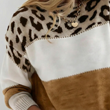 Ophélie | Elegantiškas leopardų rašto megztinis